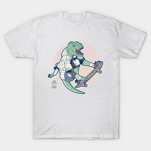 SKATEASAURUS REX T-Shirt by glennpretennd